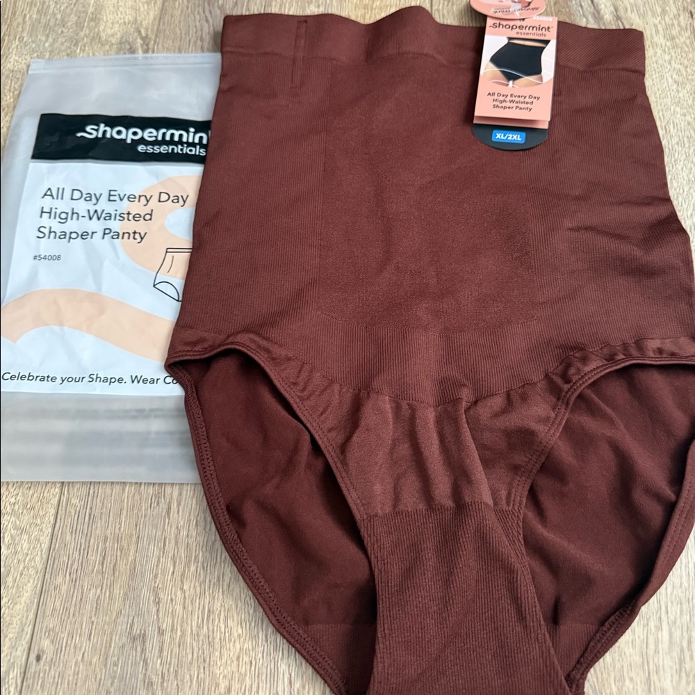(XL/2XL) BROWN Shapermint High-WaistedShaperPanty